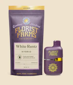 Florist Farms - White Runtz - Live Resin - 1g - AIO Dispoabale