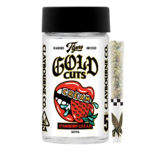 CLAYBOURNE CO. - Claybourne Diamond Flyers Infused 5pk Prerolls 2.5g Strawberry C.R.E.A.M.