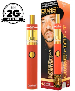 Dime Industries - Peach Ice T - 2G AIO Vape