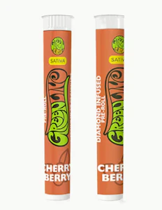 GREENLINE - [Greenline] Diamond Infused Pre-roll - 1g - Cherry Berry (S)