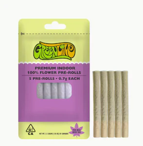 GREENLINE - [Greenline] Pre-roll 5 Pack - 3.5g - Papaya x 33 (I/H)