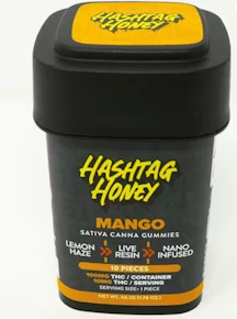 Hashtag Honey | Edible | Live Resin Gummy - Mango | 10mg