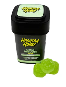 Hashtag Honey | Edible | Live Resin Gummy - Cali Melon | 100mg,10