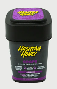 Hashtag Honey | Edible | Live Resin Gummy - Grape | 100mg,10