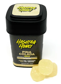 Hashtag Honey | Edible | Live Resin Gummy - Pina Colada | 100mg,10