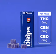 Drops | Black Current | 20 Piece (2:1 CBD:THC) 100mg