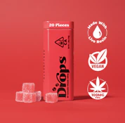 Drops | Cherry | 20 Piece Live rosin (Dreamy) 100mg