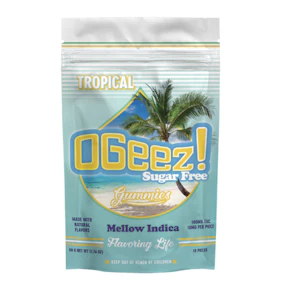 OGeez! | Sugar-Free | Tropical Gummies INDICA | 10pk/100mg