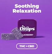 Drops | Blackberry | 2-Piece LIVE ROSIN (2:1 CBD:THC) 100MG