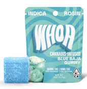 WHOA | BLUE BAJA | SINGLE Edibles Rosin Gummy 100mg Indica