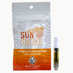SUNSMOKE - SunSmoke - 1g Distillate Cart - White Chocolate Boysenberry