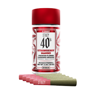 STIIIZY - Stiiizy - 5pk Infused Prerolls - Strawberry Mango