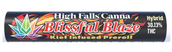 High Falls Canna - Blissful Blaze - Kief Coated - 1g - Preroll