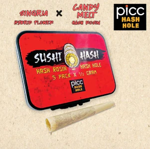 PiCC - Sushi Hash | Hash Hole | Singria x Candy Melt Rosin | .5g 5-pack