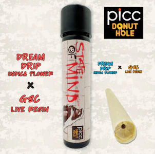 PiCC - State of Mind | Live Resin Infused Preroll | Dream Drip x Girl Scout Cookies | 1g