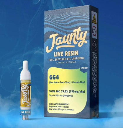 Jaunty | Vape Cartridge | Live Resin | GG4 | 1g