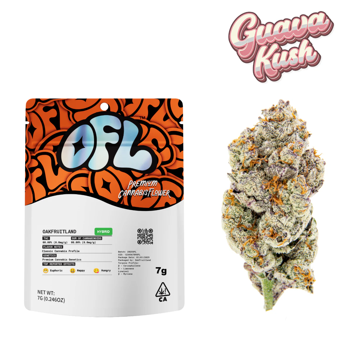 Oakfruitland (OFL) - Oakfruitland Guava Kush Premium Flower 7g - White Label series Main Image