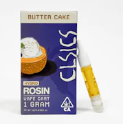 CLSICS Live Rosin Cart 1g Butter Cake