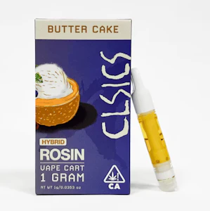 CLSICS - CLSICS Live Rosin Cart 1g Butter Cake