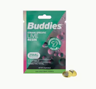 Buddies Live Resin Softgels | Hybrid | 25mg | 4ct Trial Size | 100mg