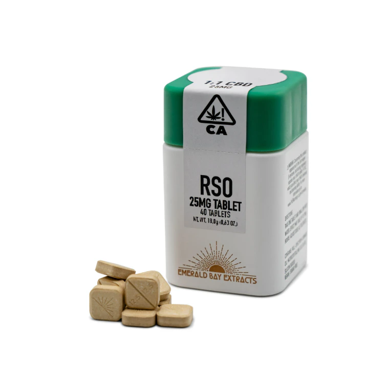 Emerald Bay Extracts - Emerald Bay Extracts - 25mg High CBD RSO Tablets - Pear Blossom Main Image