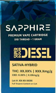 Sapphire - Sapphire - Super Sour Diesel - 1g Cart