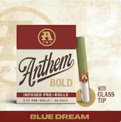 Anthem | Bold Glass Tip Infused Blue Dream  Pre-Roll Pack 2.5g