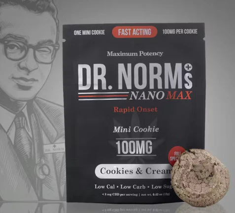 Dr. Norm's - [Dr. Norms] Nano MAX Cookie - 100mg - Cookies & Cream Main Image
