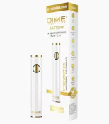 Dime Industries 5th Generation 510 Thread Battery | White | TAX INCLD