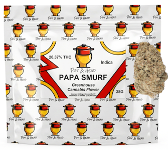 POT & HEAD - Papa Smurf - 28G Flower