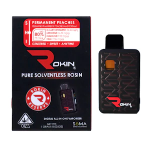 Rokin - ROKIN 1G AIO Permanent Peaches Reserve Rosin Disposable