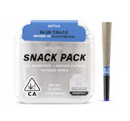 Boutiq Snack Pack - Blue Crack x Guava Gelato 55% - Live Diamond Infused Pre Rolls (5pk)