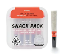 Boutiq Snack Pack - Baja Berry x Yellow Diesel 52% - Live Diamond Infused Pre Rolls (5pk)