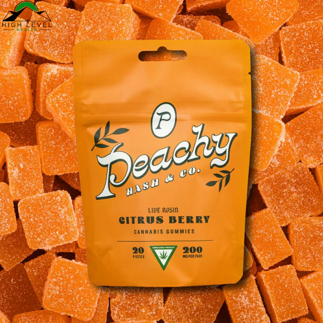 Peachy Hash & Co - Peachy Hash Co - Rosin Gummie - Citrus Berry - 200mg Main Image