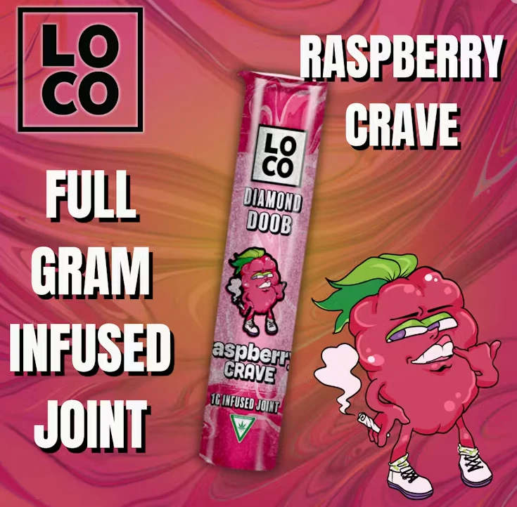 LOCO - Loco - Infused Joint - Raspberry Crave - 1g Main Image