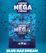 Choice Chews - Mega Chew - Big Azz Blue Razz - 2pk - 200mg