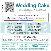 MOCA Flowers - 1/8th Jar - Wedding Cake