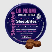 Dr. Norm's - 100mg - 40ct SleepWell - Brownie Bites
