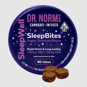 Dr. Norm's - Dr. Norm's - 100mg - 40ct SleepWell - Brownie Bites