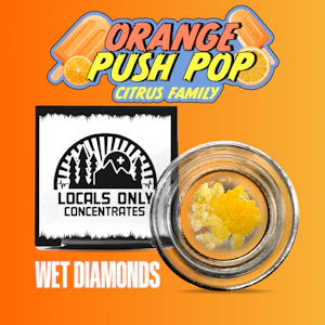 Locals Only - Locals Only | Wet Diamonds | Orange Push Pop | 1g