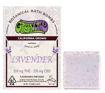Green Line - Green Line - Bath Bomb - Lavender - 250 THC 250 CBD - 500 mg