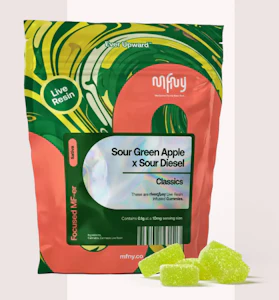 MFNY - MFNY | Edible | Live Resin Gummies - Sour Green Apple X Sour Diesel | 10pk | 10mg
