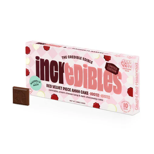 incredibles - Incredibles | Edible | Chocolate | Red Velvet Cake (1:1 CBD:THC) | 10-piece | 10mg Main Image