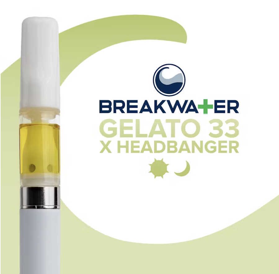 Breakwater | Gelato 33 x Headbanger | .5g | Extract Cart