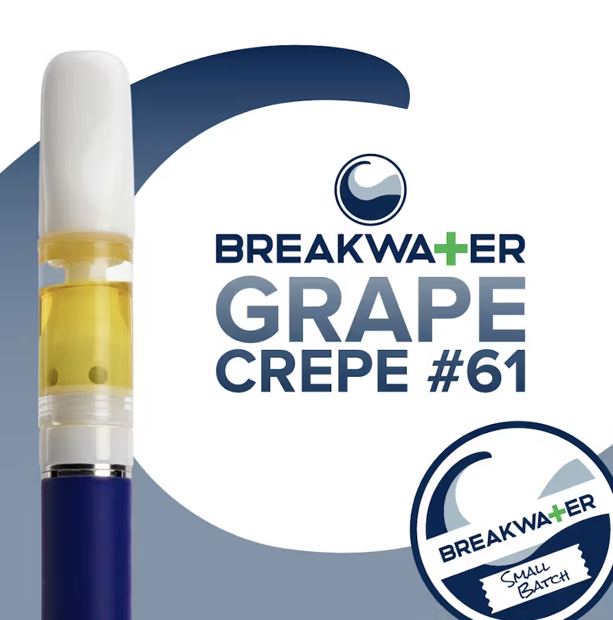 Breakwater | Grape Crepe #61 | .5g | Live Hash Rosin Cart