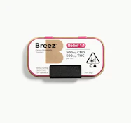 Breez 1:1 CBD Relief Tablet Tin 50pk