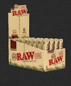 RAW | Organic Hemp | 1¼ Size Cones | 6pk