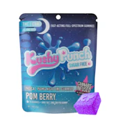 Kushy Punch 10pk Sugar Free Gummies Pom Berry CBN 2:1