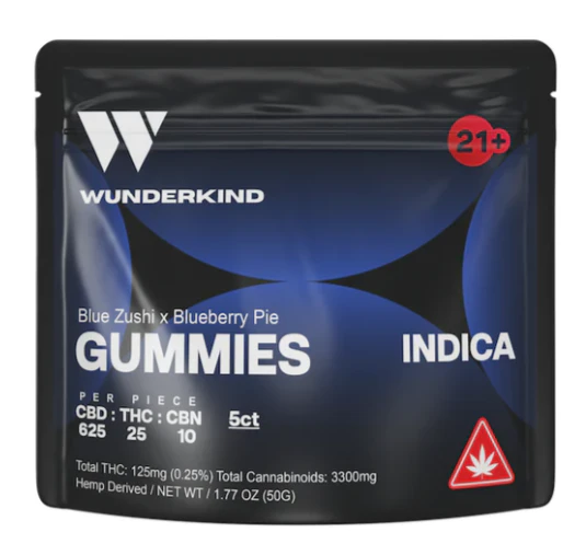 Wunderkind - Wunderkind - 25mg Blue Zushi x Blueberry Pie (10ct) Main Image