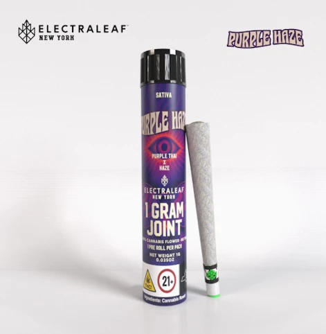 ElectraLeaf - Purple Haze x Purple Thai Haze -Sativa- 25.23% THC | 1g (Preroll) Electraleaf   -AC1 FRONT